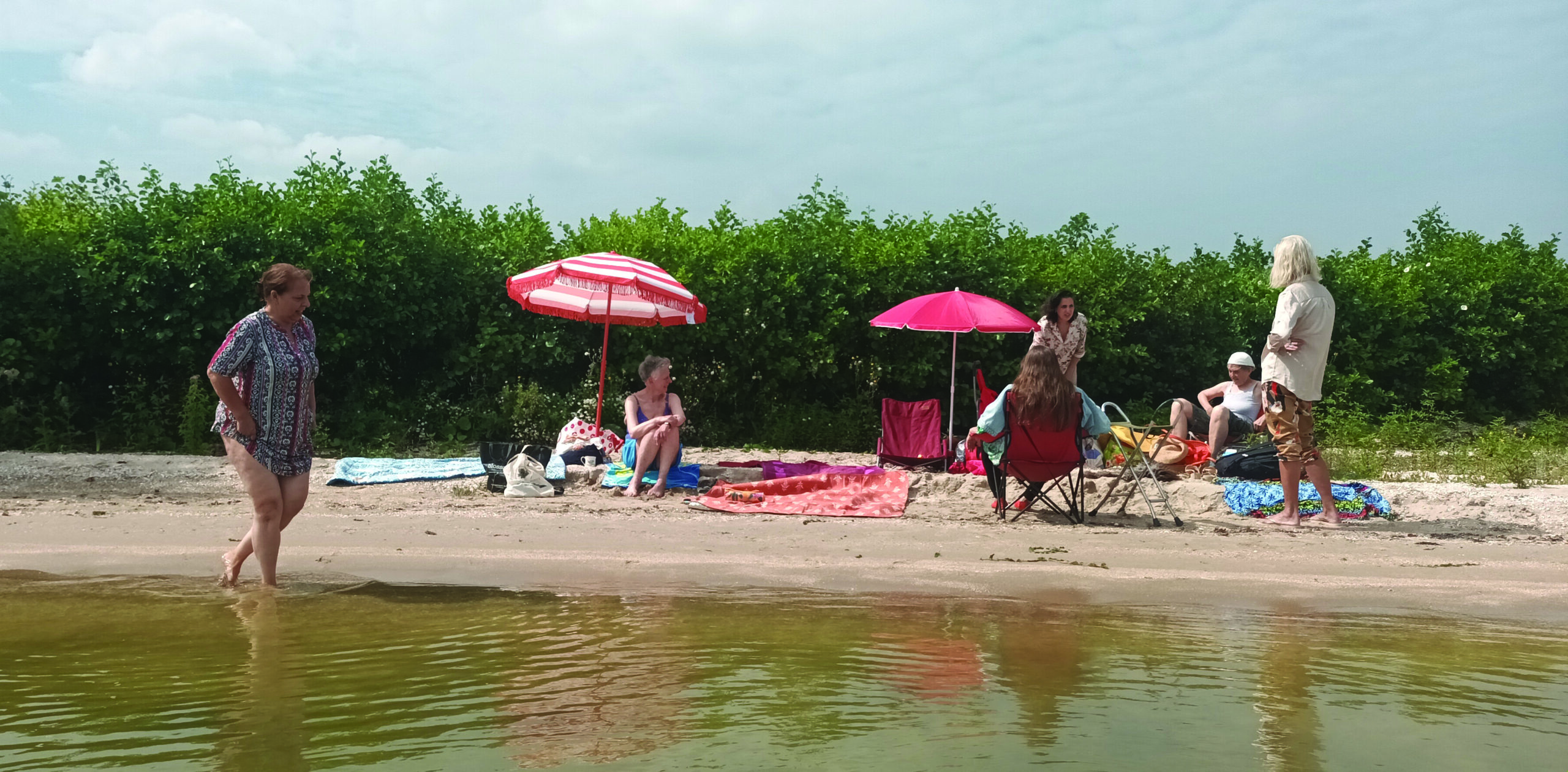 Gedichtenvoordracht aan het water